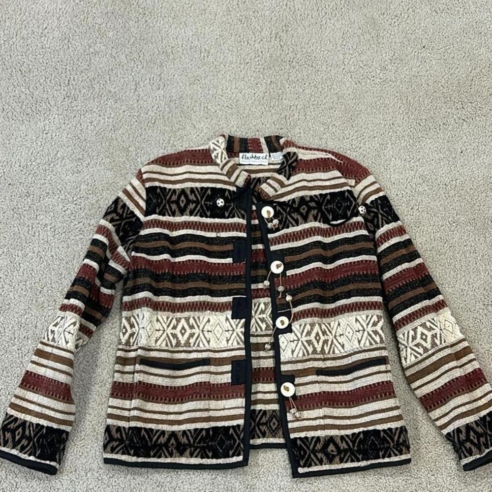 Vintage Flashback Women's Patchwork Striped Tapes… - image 1